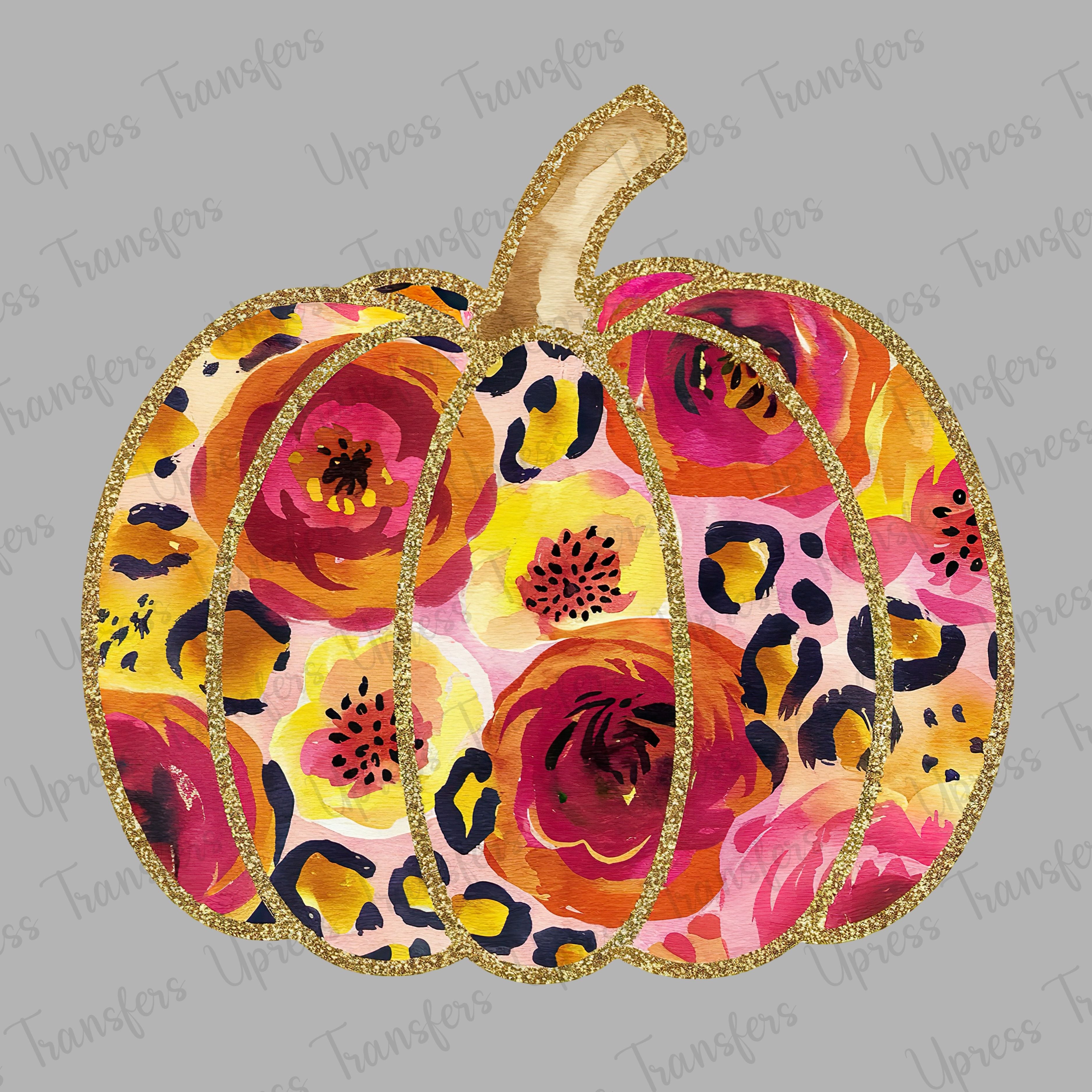 Gold Pumpkin Floral