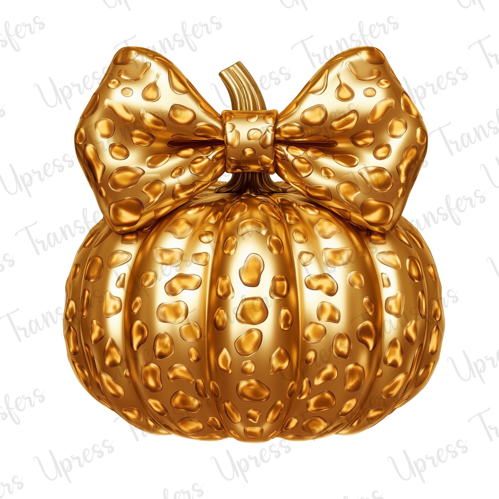 Golden Printed Pumpkin