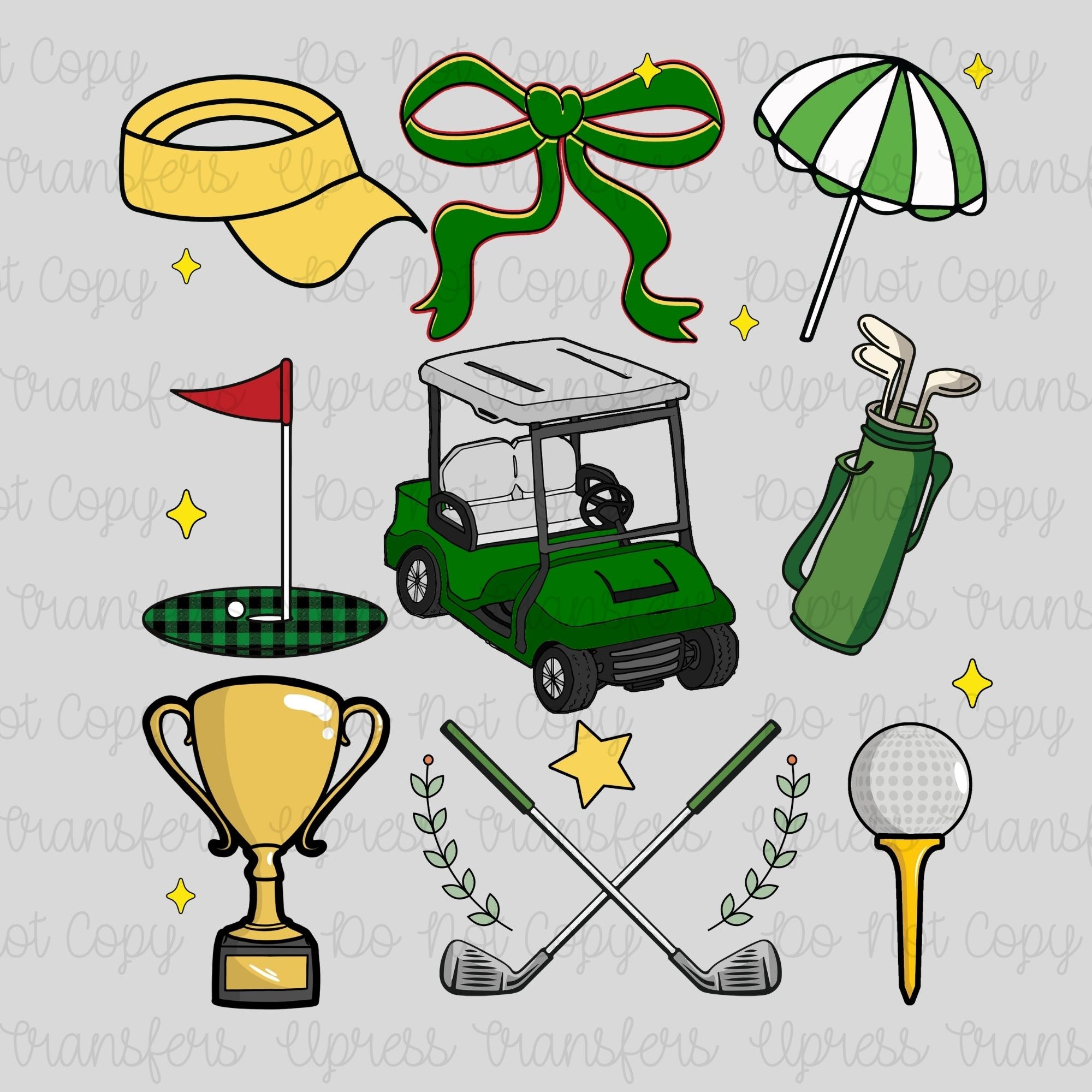 Golf Coquette Green and Yellow