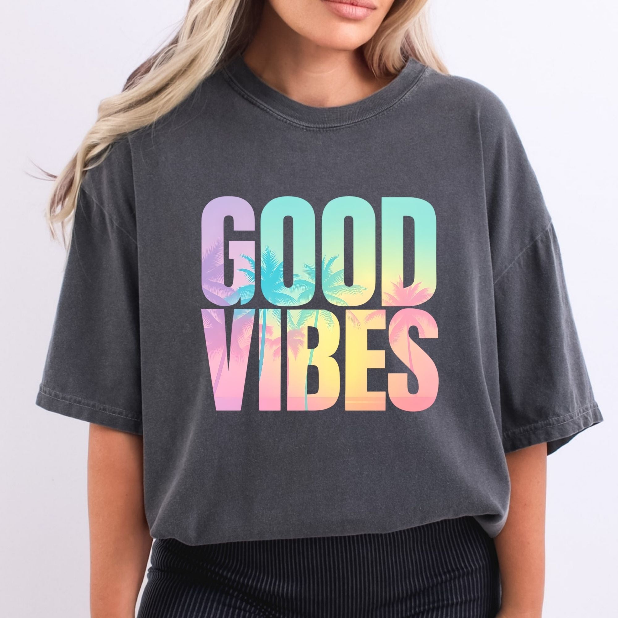 Good Vibes Pastel Palms