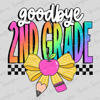 Goodbye Second Grade Rainbow