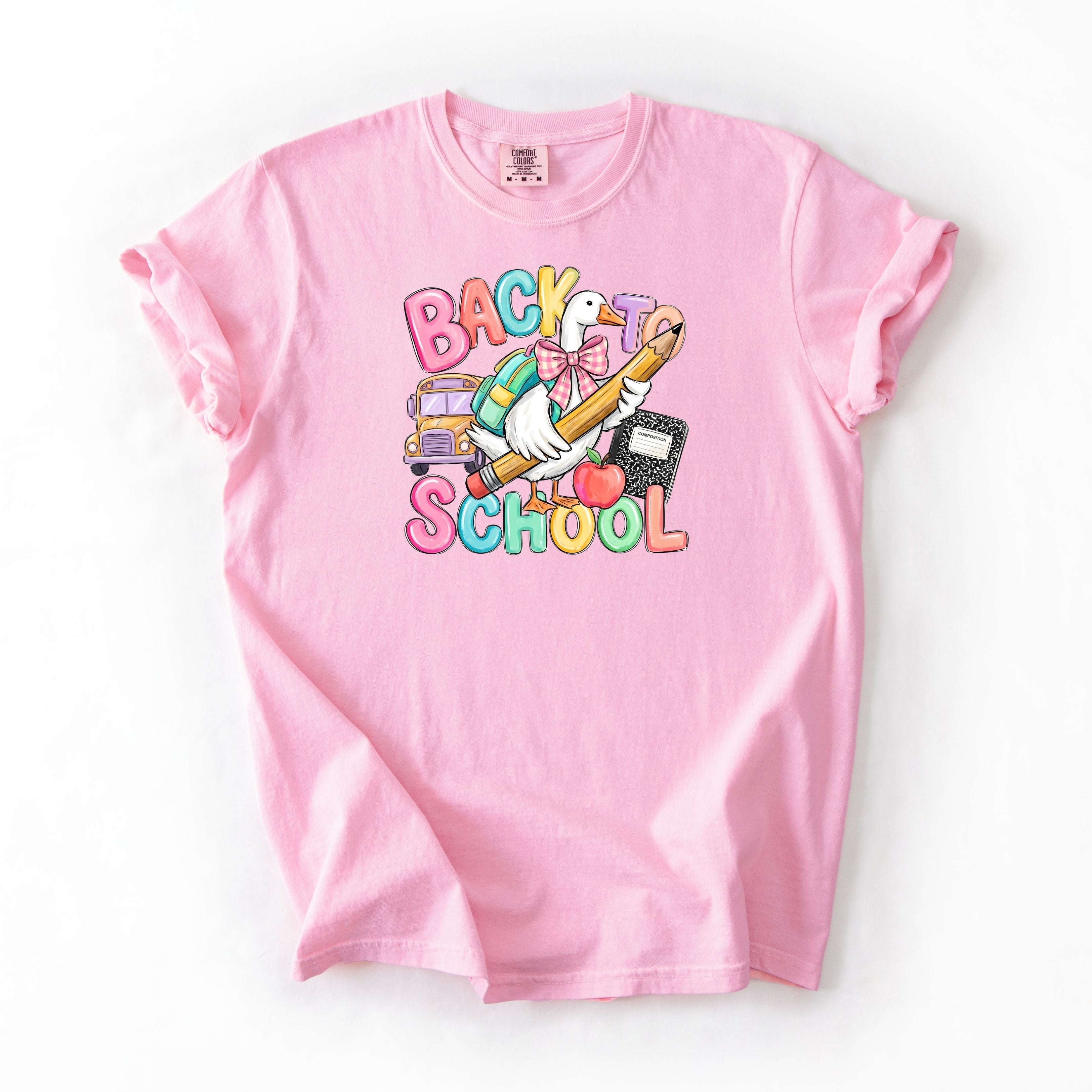 Goose Back To School Bubble Letters