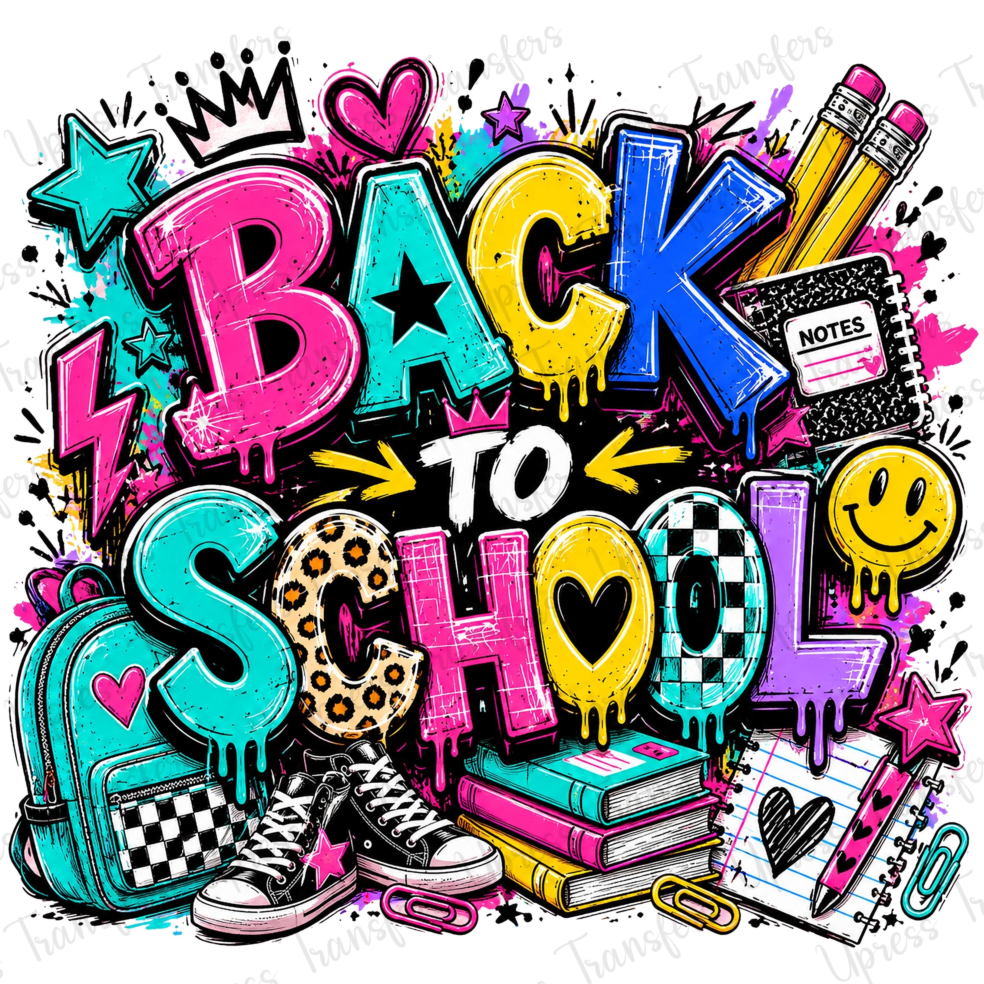 Graffiti Back to school Cutesy
