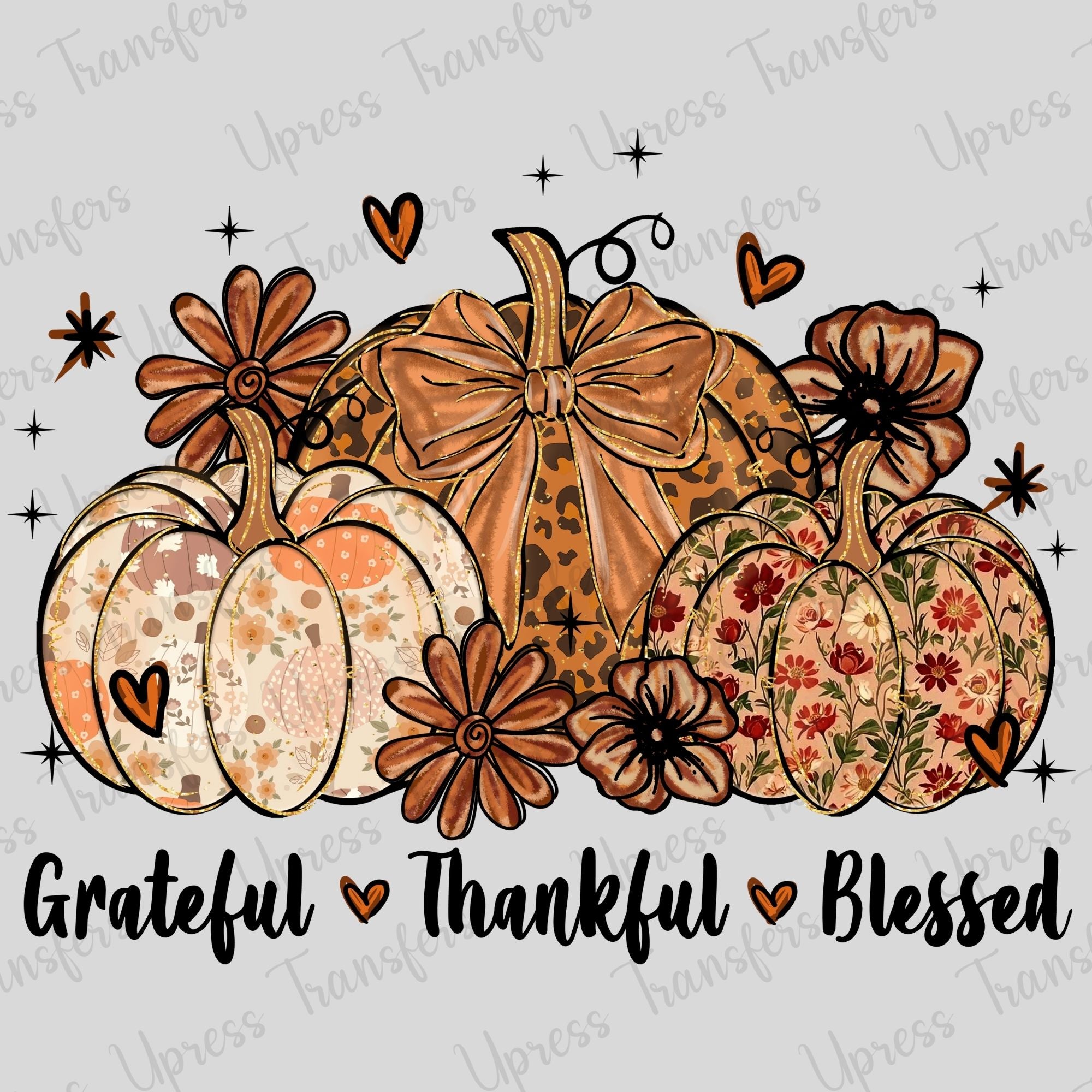 Grateful Thankful Blessed Fall