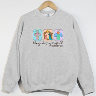 Greatest Gift Cross Nativity Angel