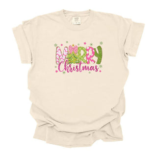 Green And Pink Sparkle Christmas