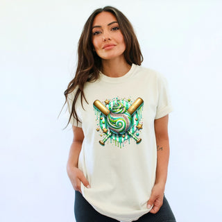 Green Drippy Baseball