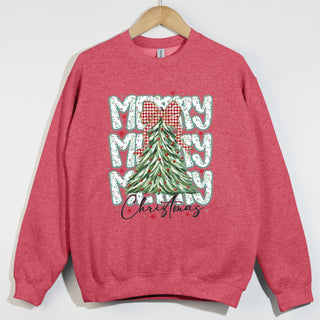 Green Lace Merry x 3 Christmas