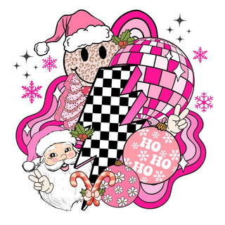 Groovy Christmas Retro Pink