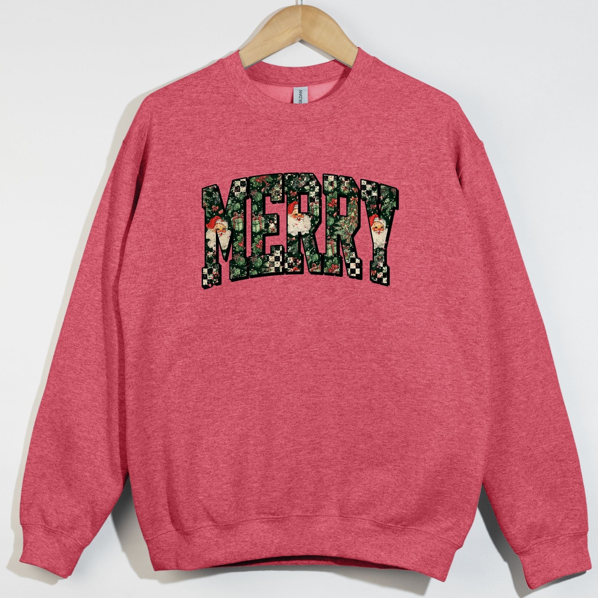 Grunge Distressed Santa Merry