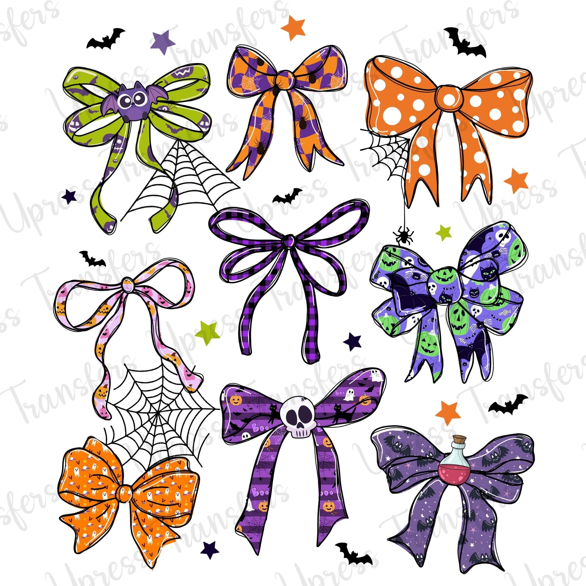 Halloween Bows Collage