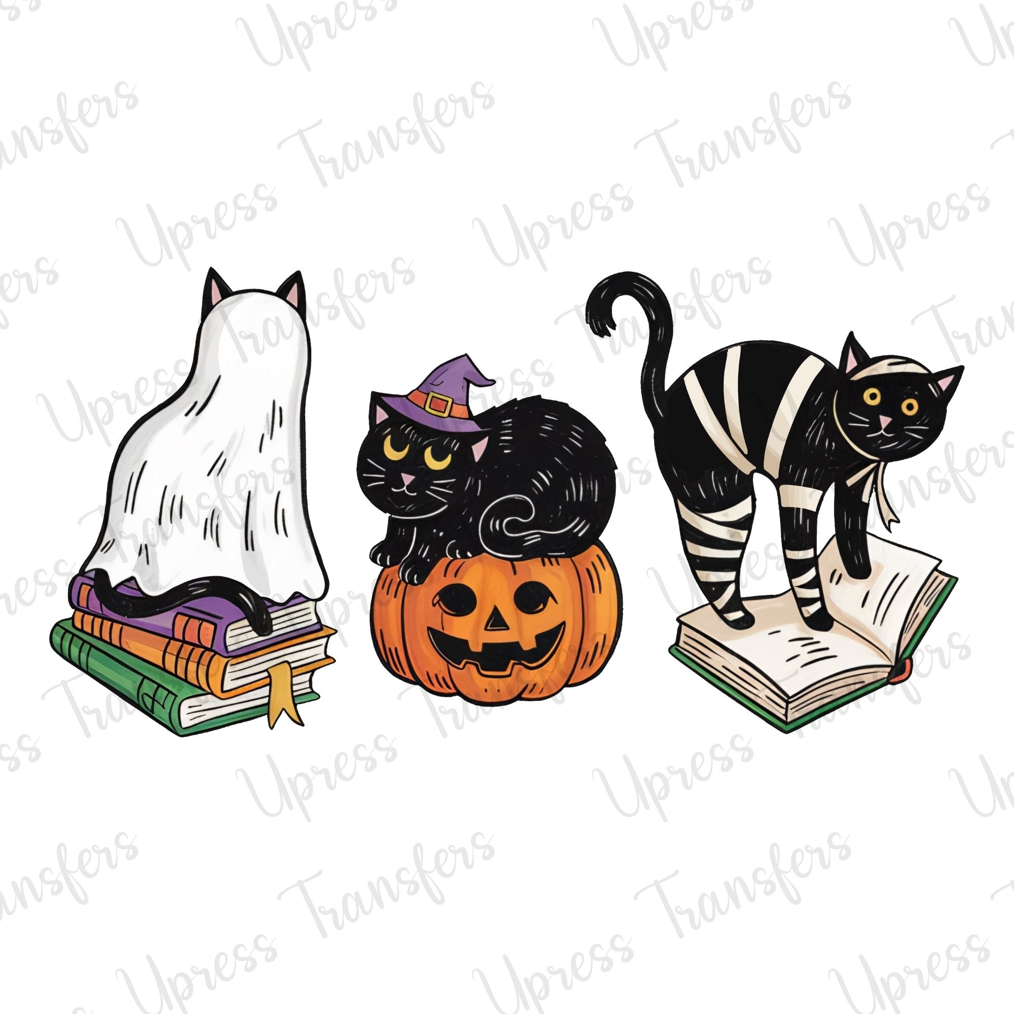 Halloween Cats and Books