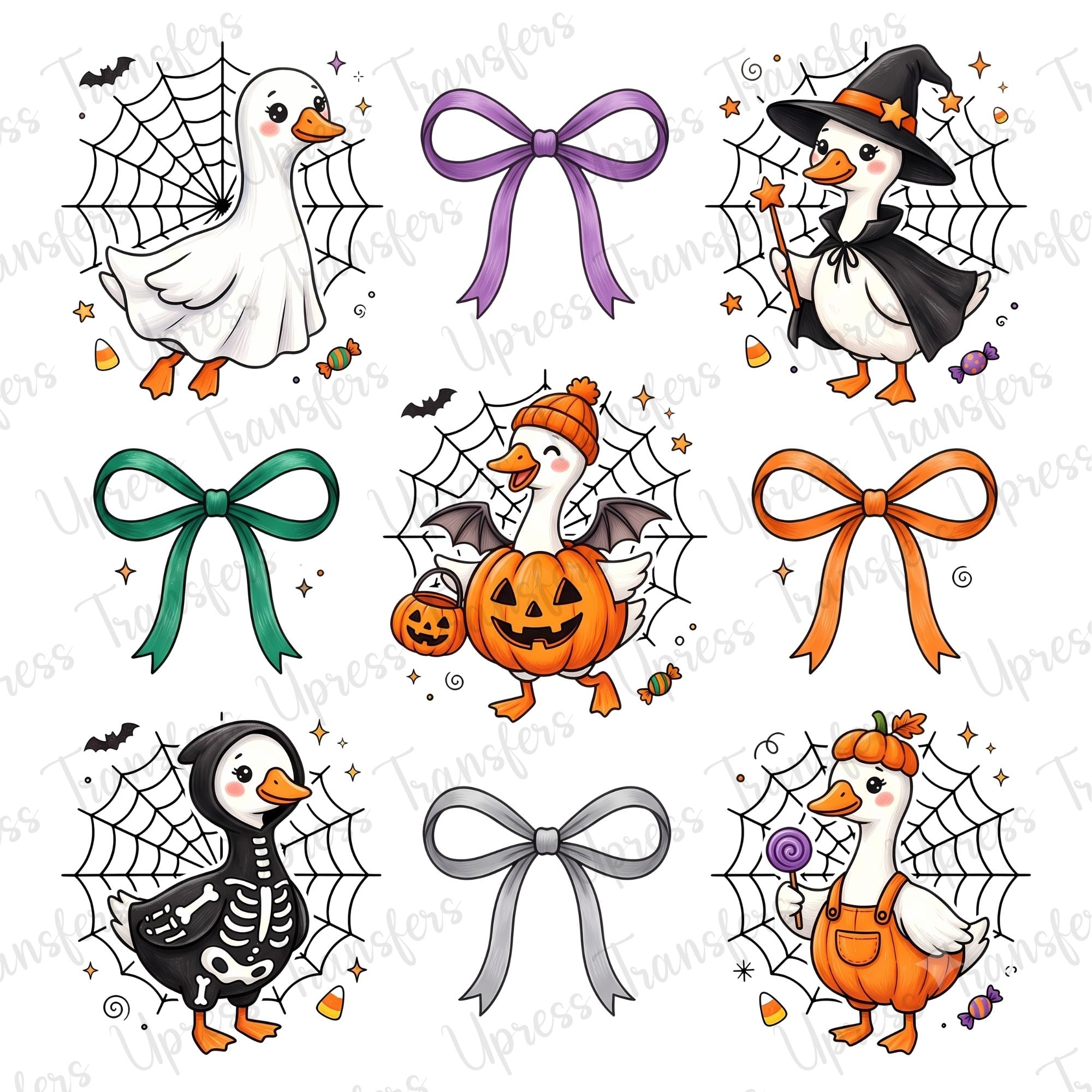 Halloween Geese Webs