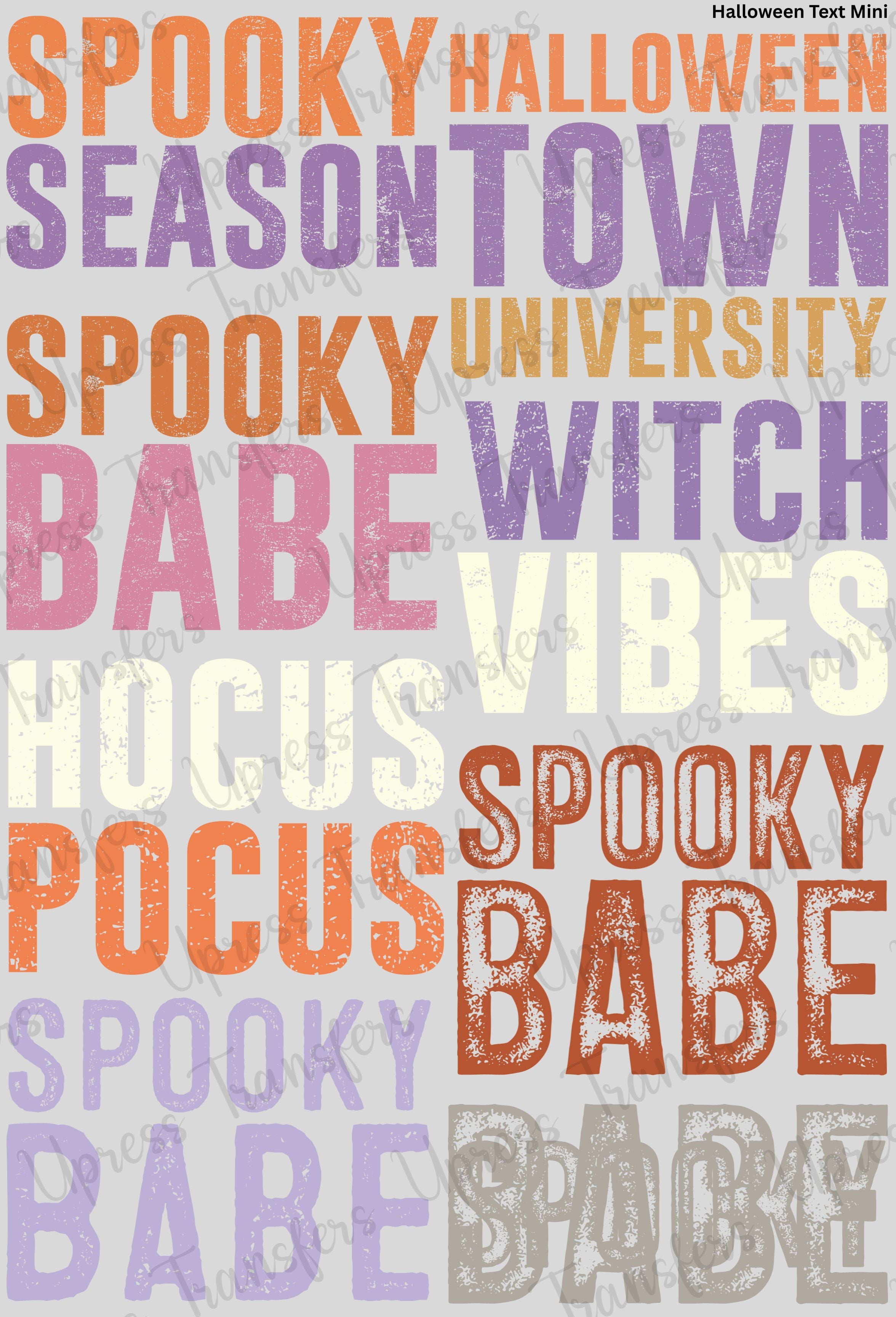 Halloween Text Mini