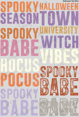 Halloween Text Mini