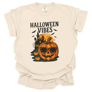 Halloween Vibes Pumpkin with Glasses