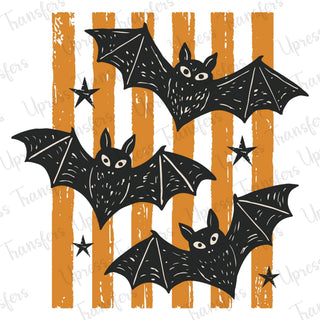 Handdrawn Bats and Stripes
