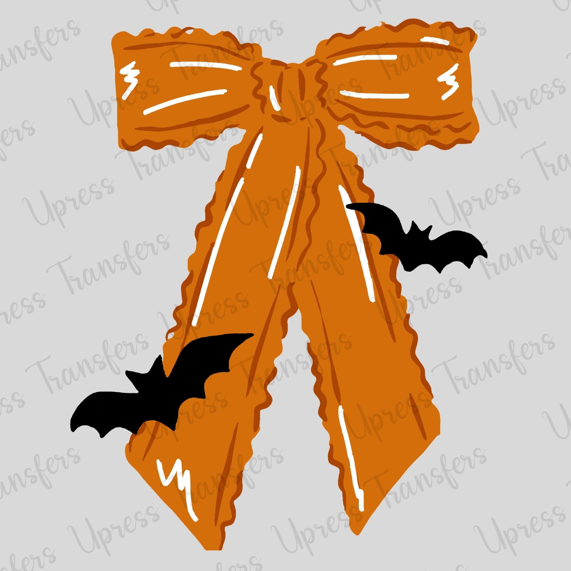 Hand drawn Bow with Bats