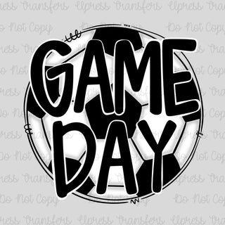 Hand drawn Soccer Ball Gameday