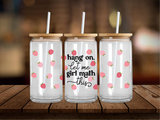 Hang On Girl Math Berries 16 Oz Wrap