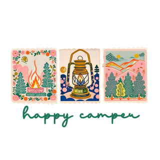 Happy Camper Stamp Trio