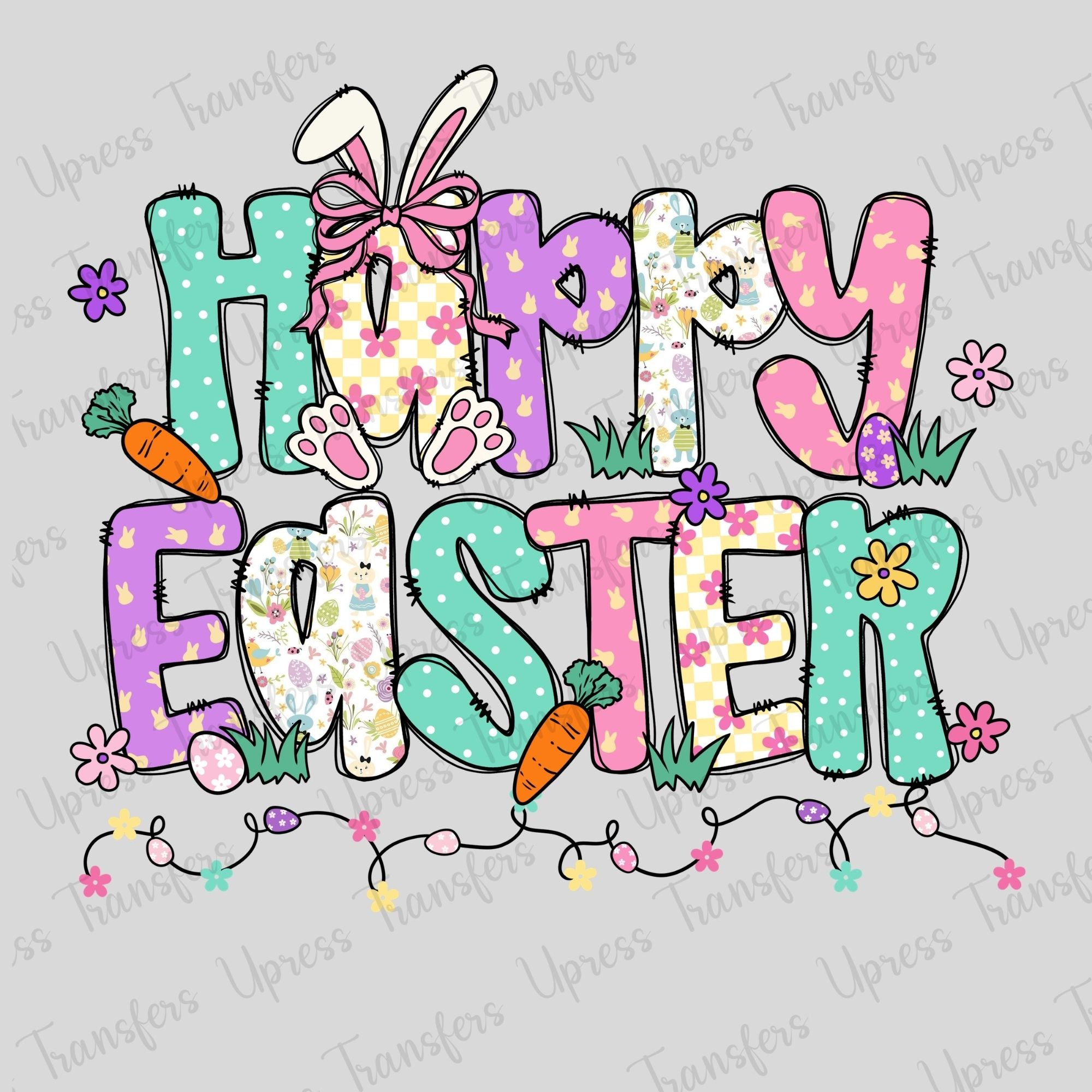 Happy Easter Floral Preppy