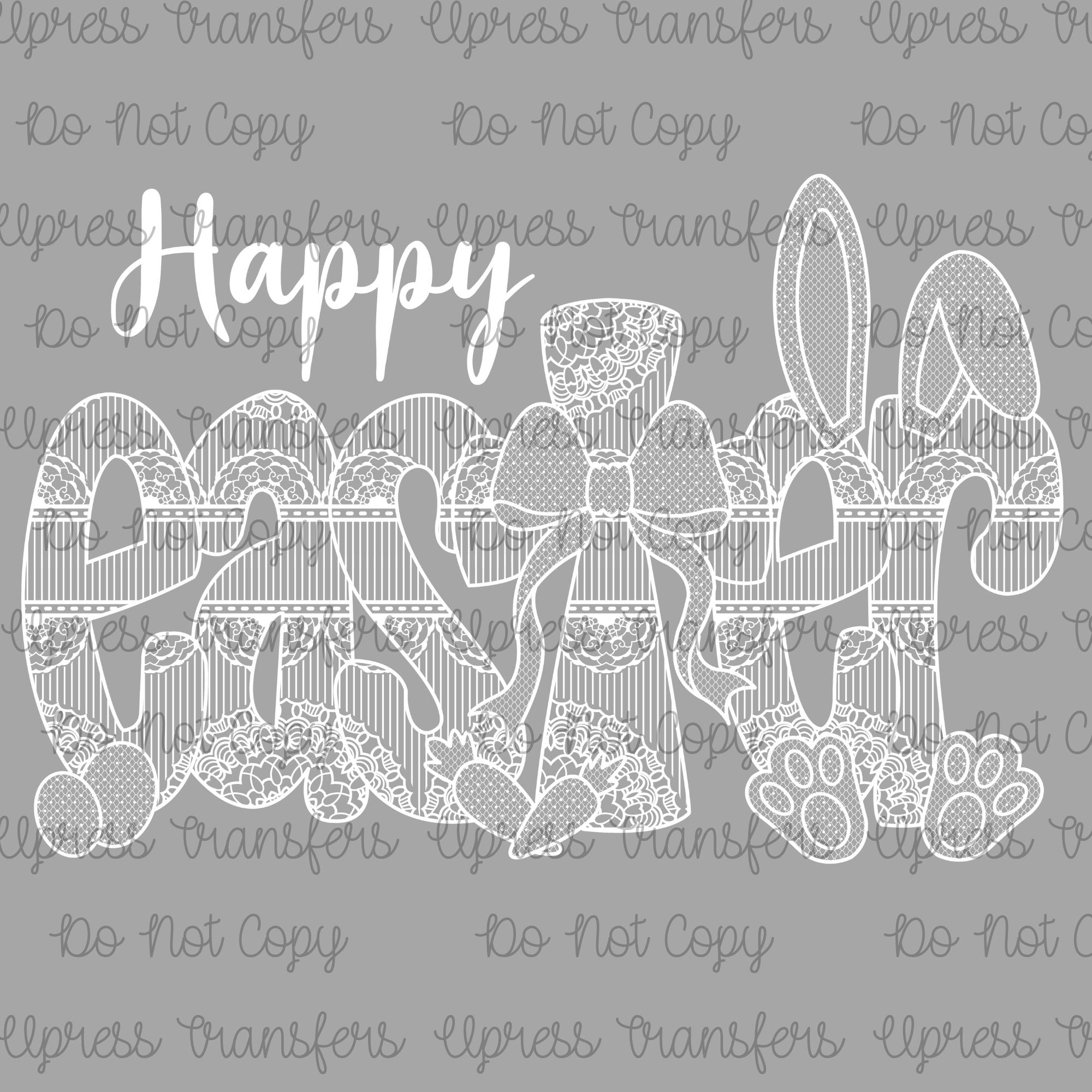 Happy Easter Lace Doodle