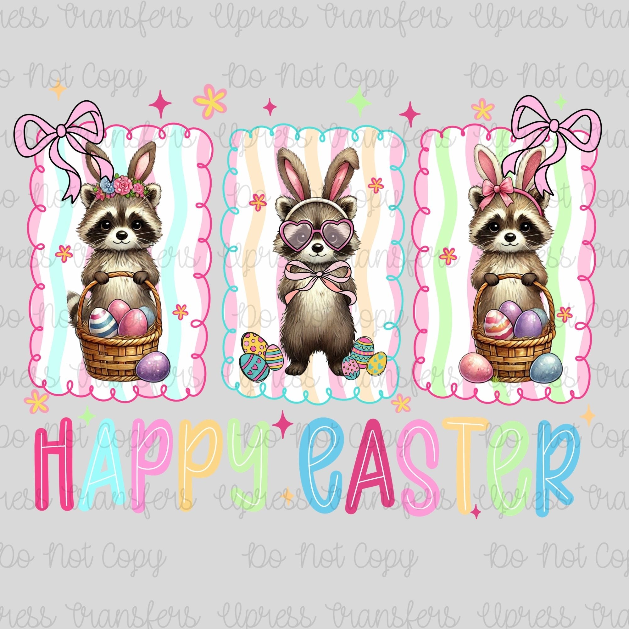 Happy Easter Raccoons
