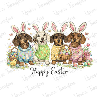 Happy Easter Weenies x 4