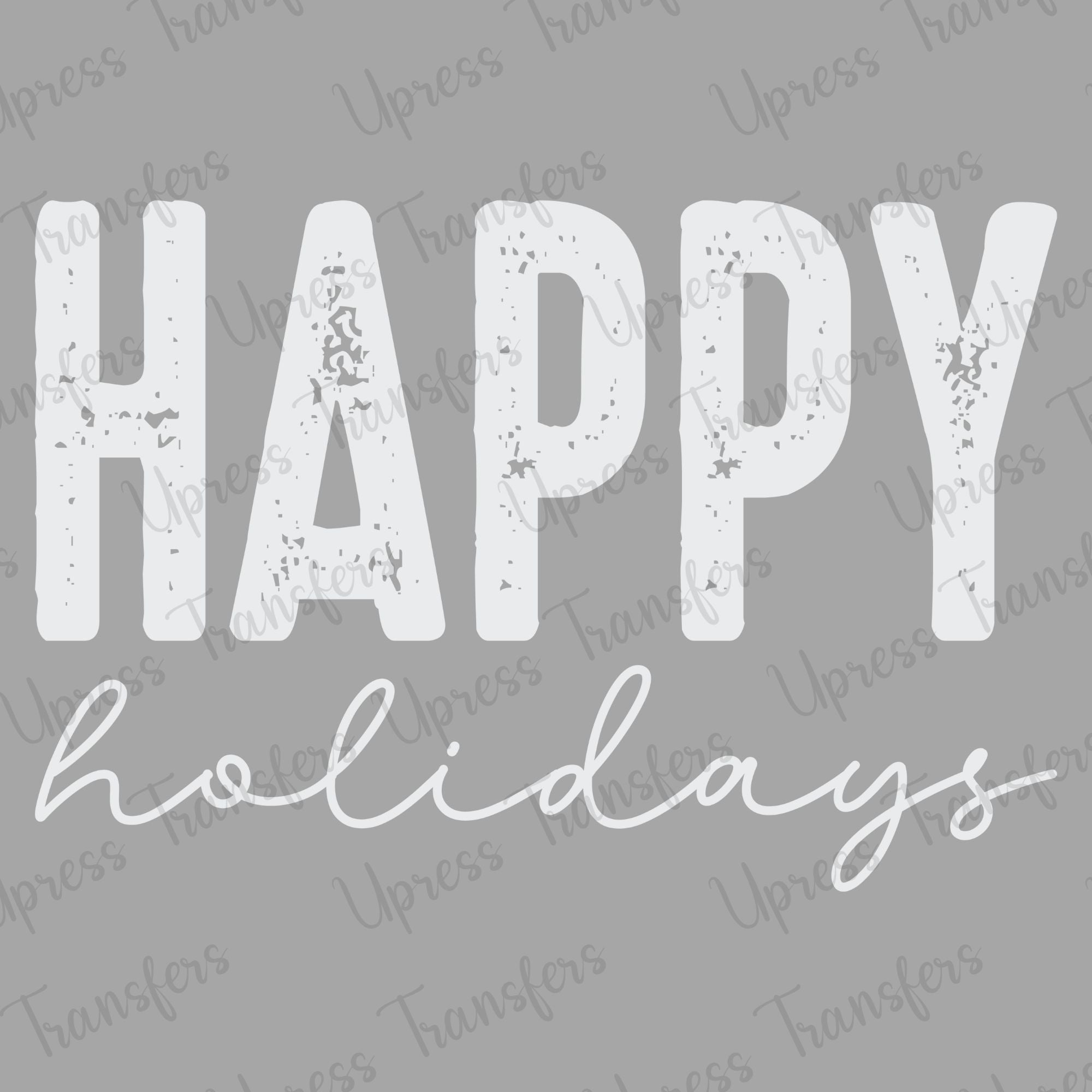 Happy Holidays White