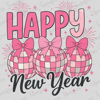 Happy New Year Ball Trio Pink
