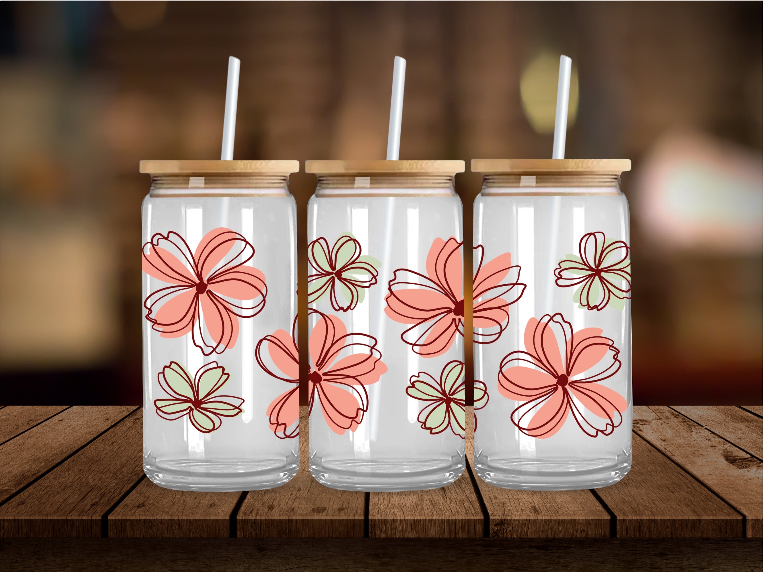 Hawaii Flowers 16 Oz Wrap