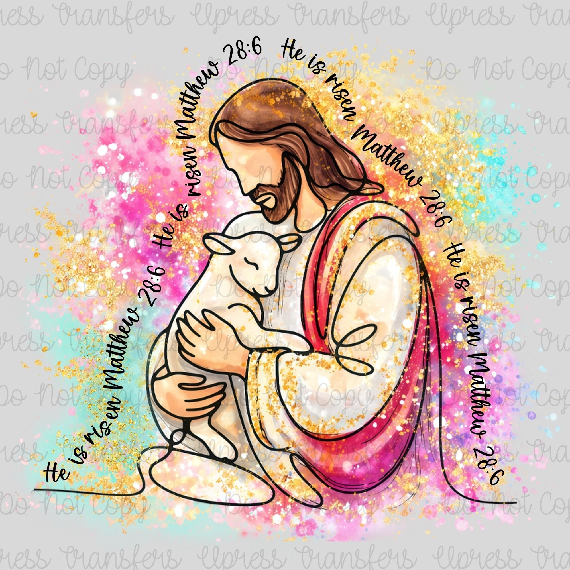He Is Risen Splatter
