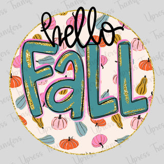 Hello Fall Preppy Pumpkins