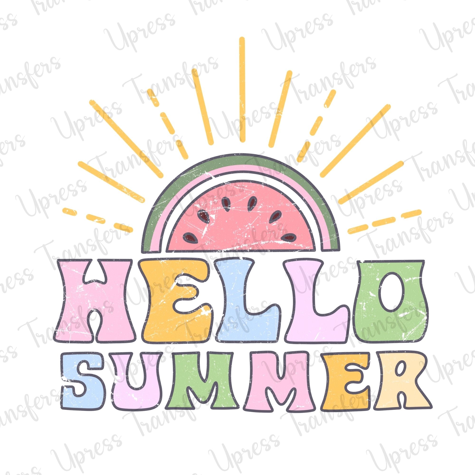 Hello Summer Watermelon Sun