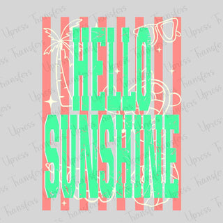Hello Sunshine Brown Stripes