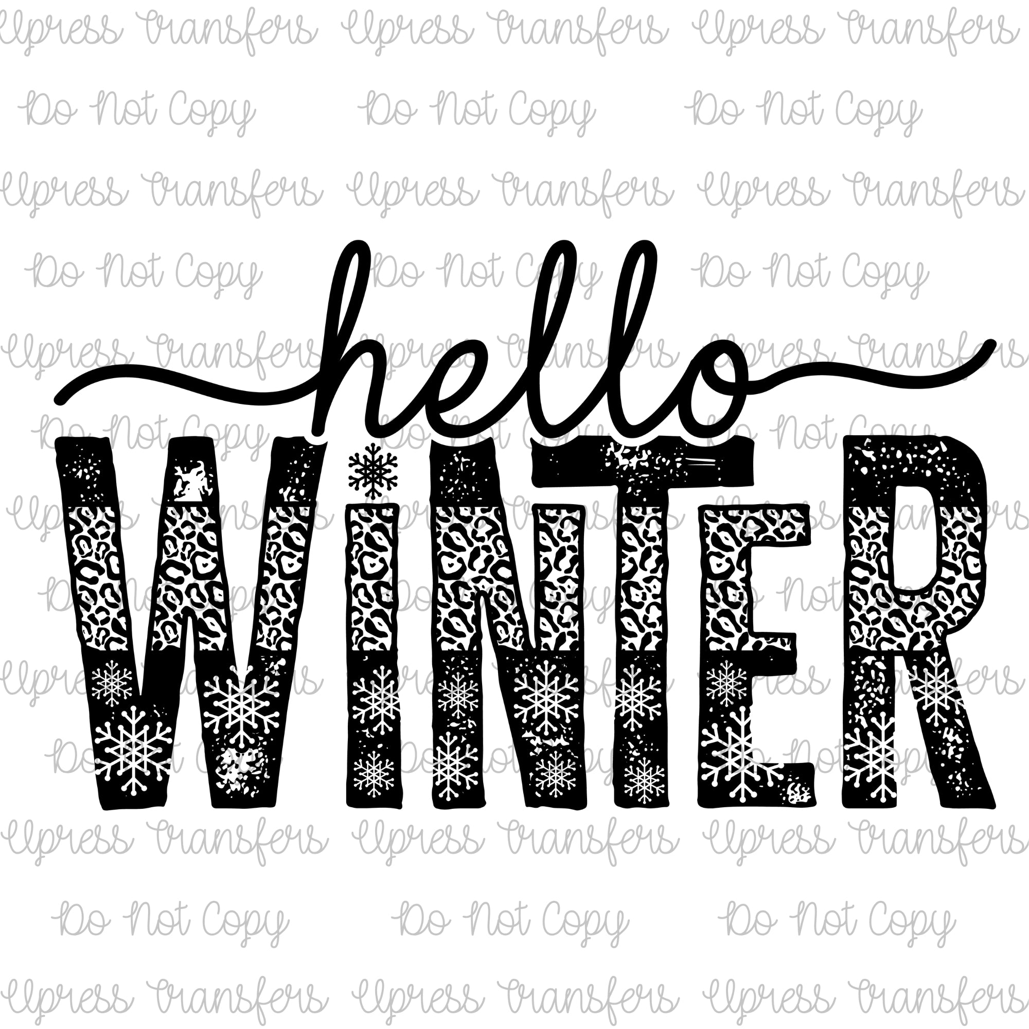 Hello Winter Black