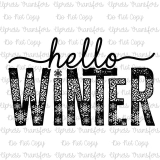 Hello Winter Black