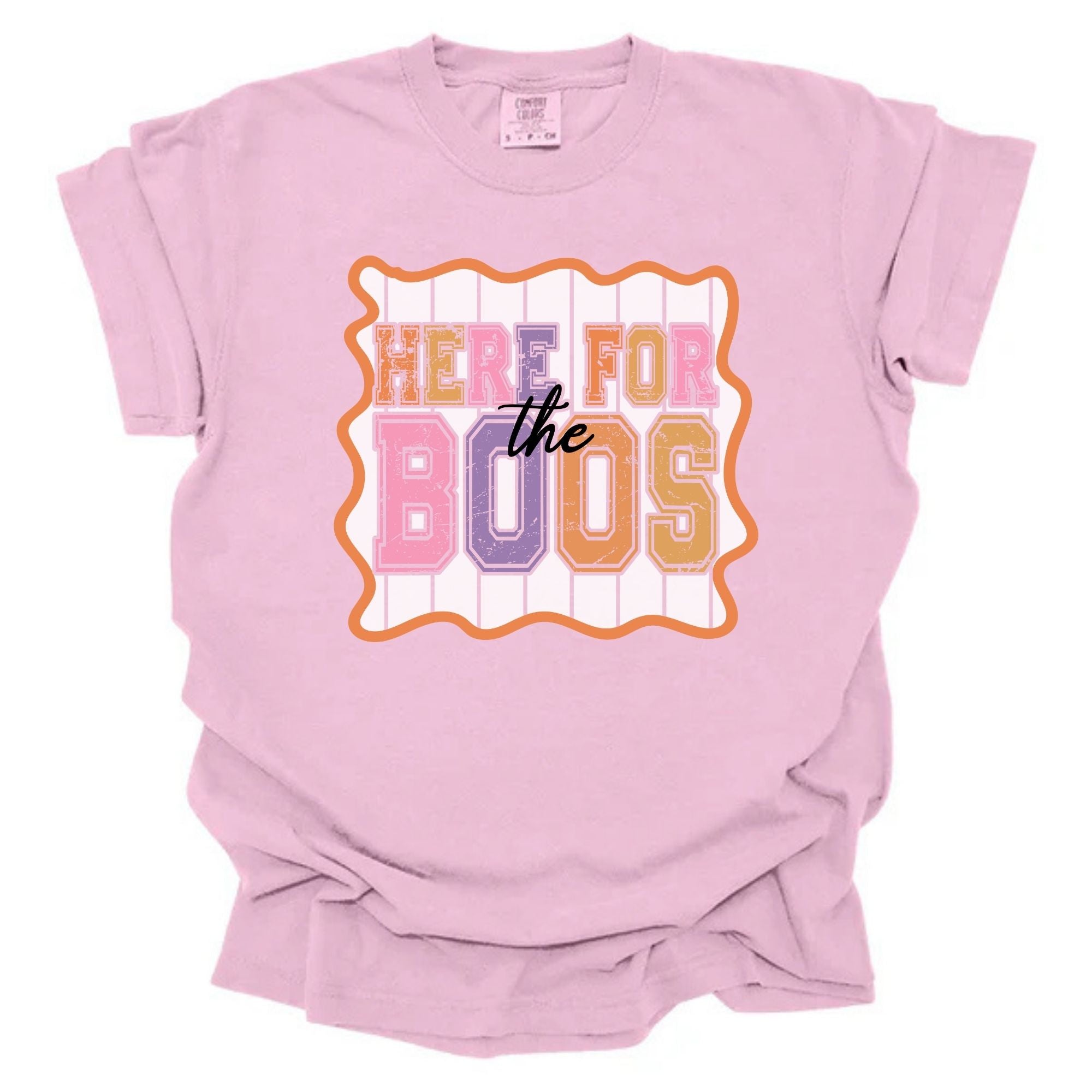 Here For The Boos Preppy Stripes