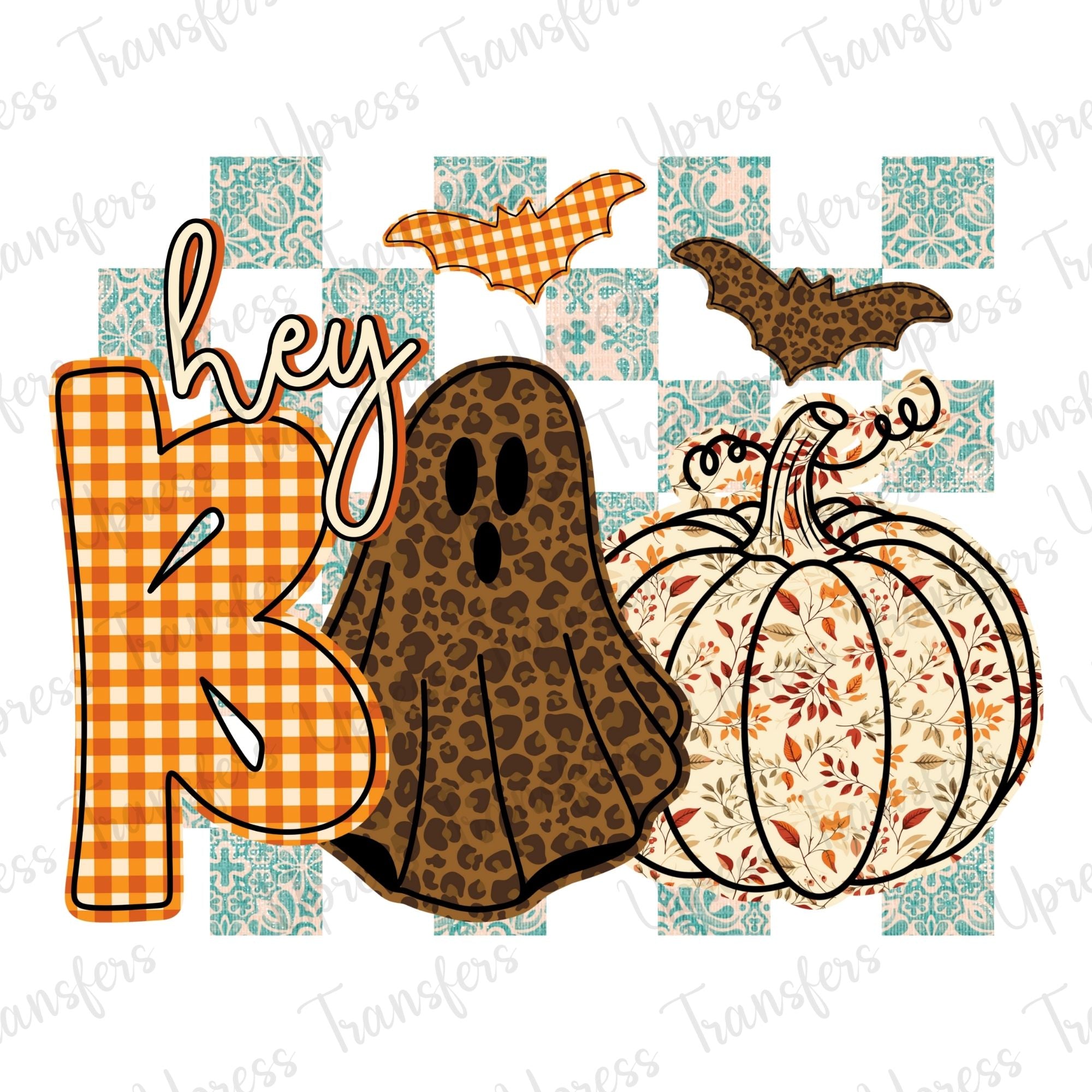 Hey Boo Trendy Patterns Checkered