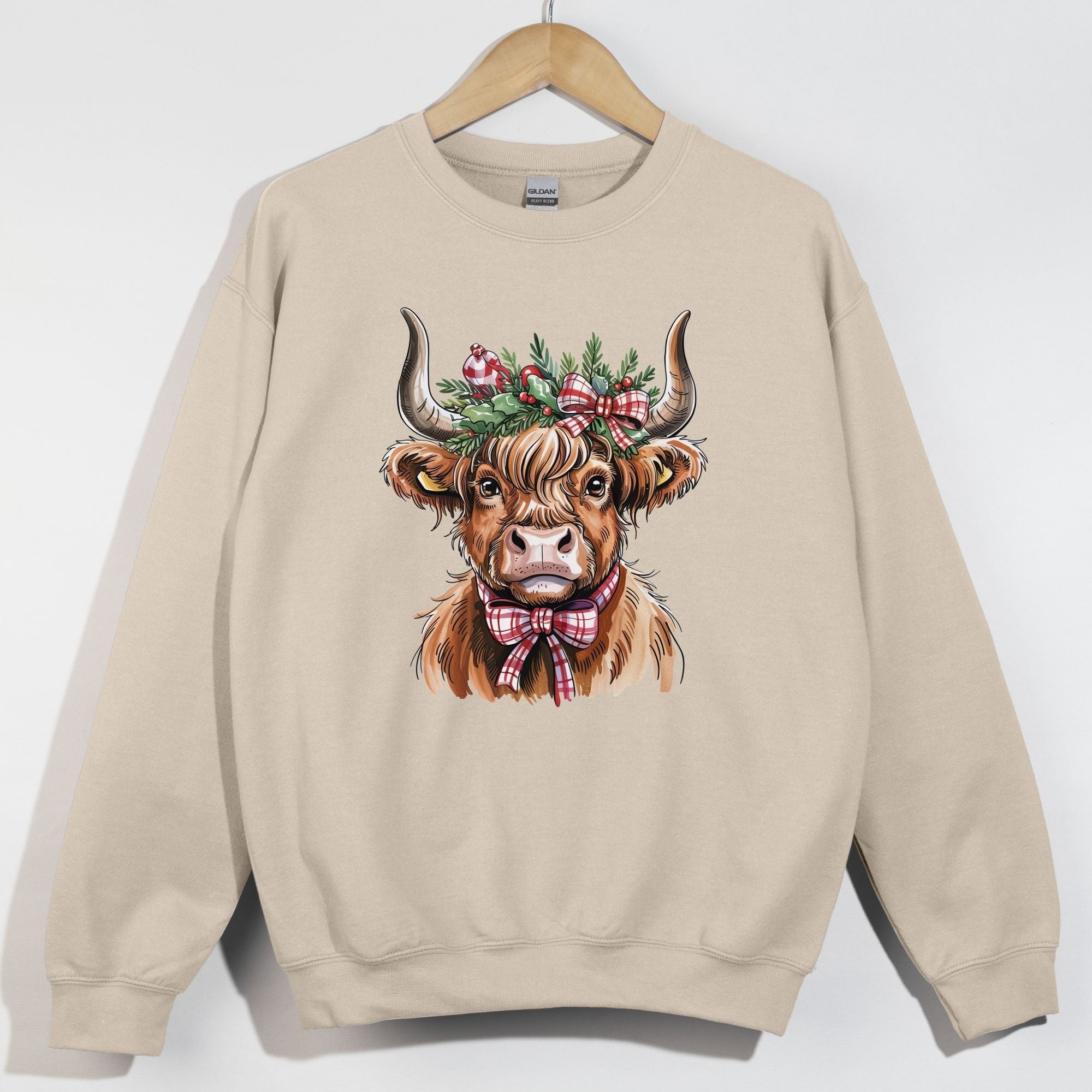 Highland Christmas Cow Boho