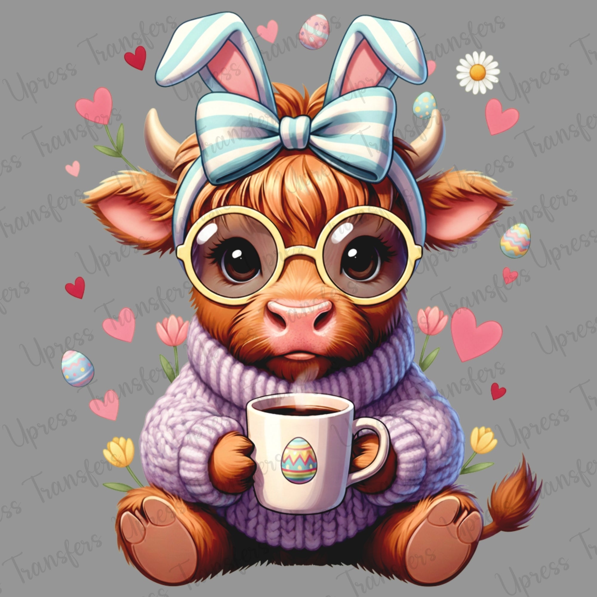 Highland Cow Easter Coffee