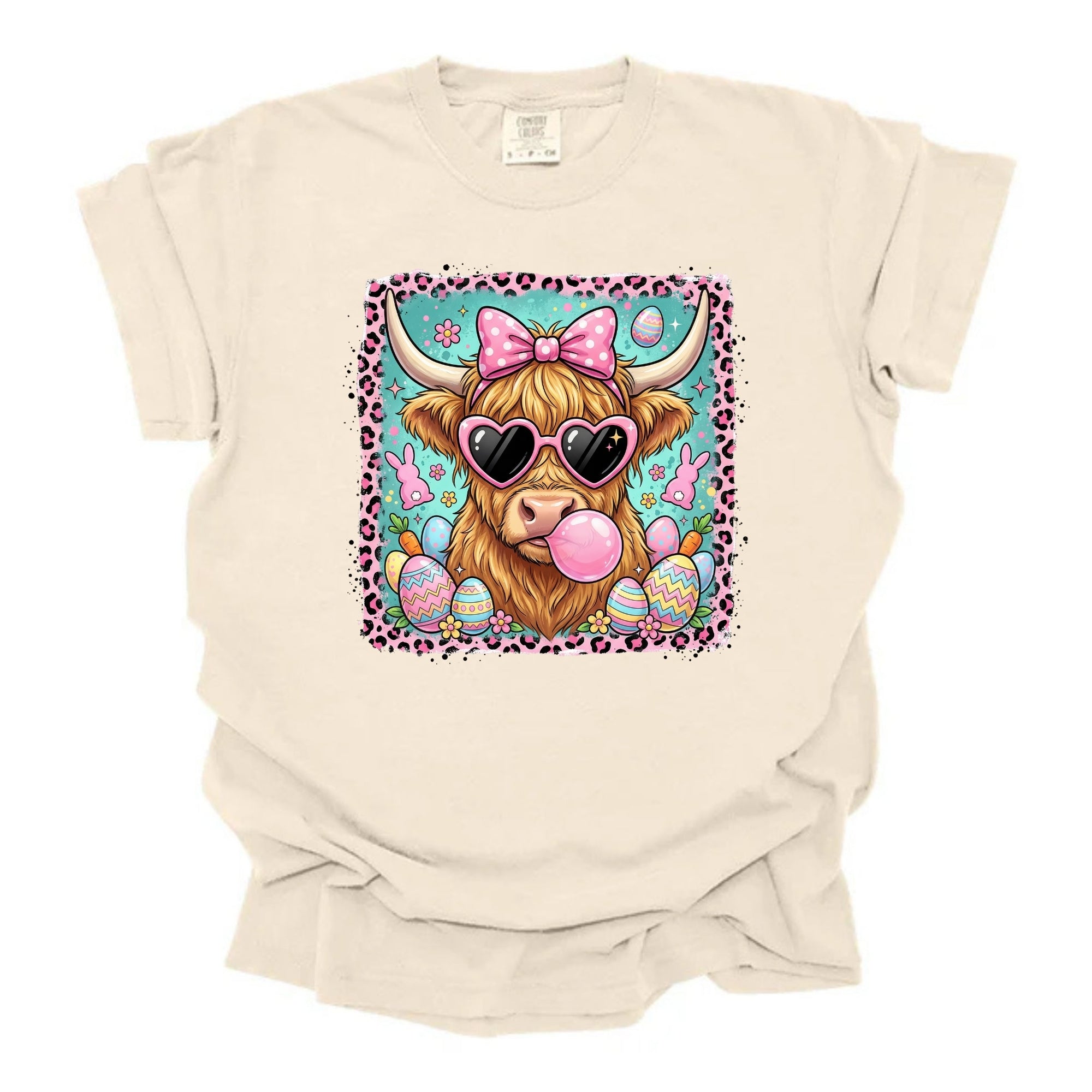 Highland Cow With Pink Bow