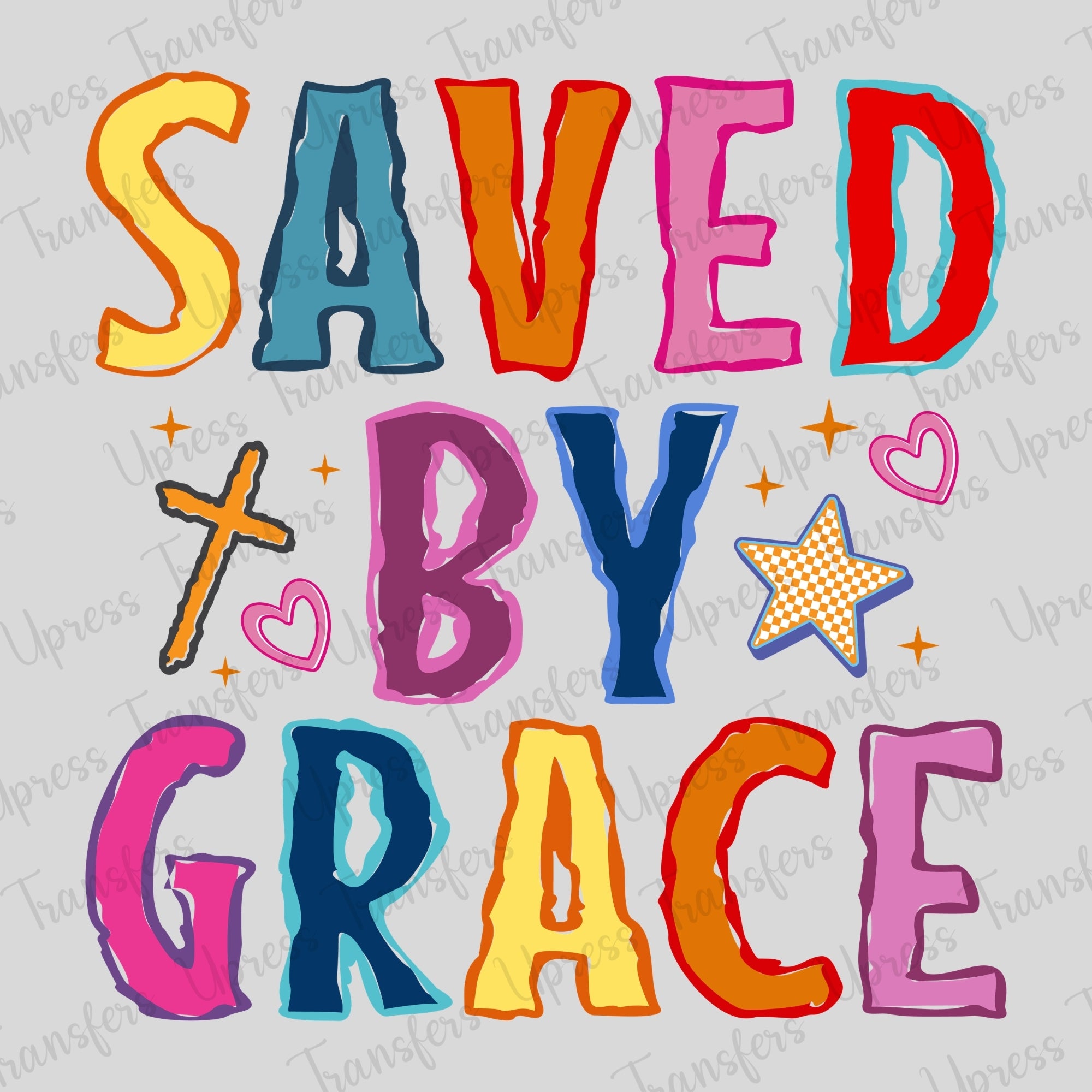 Highlighted Drawing Saved By His Grace
