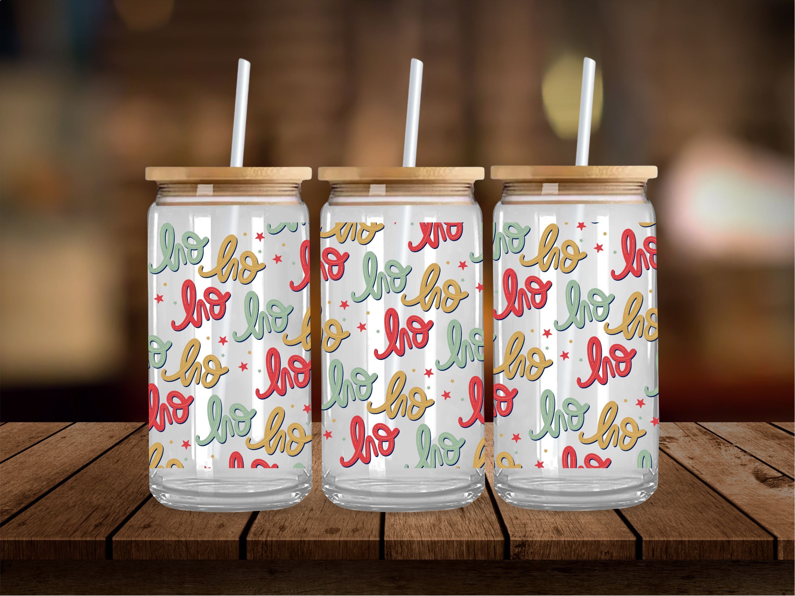 Ho Ho Ho Doodle 16 Oz Wrap