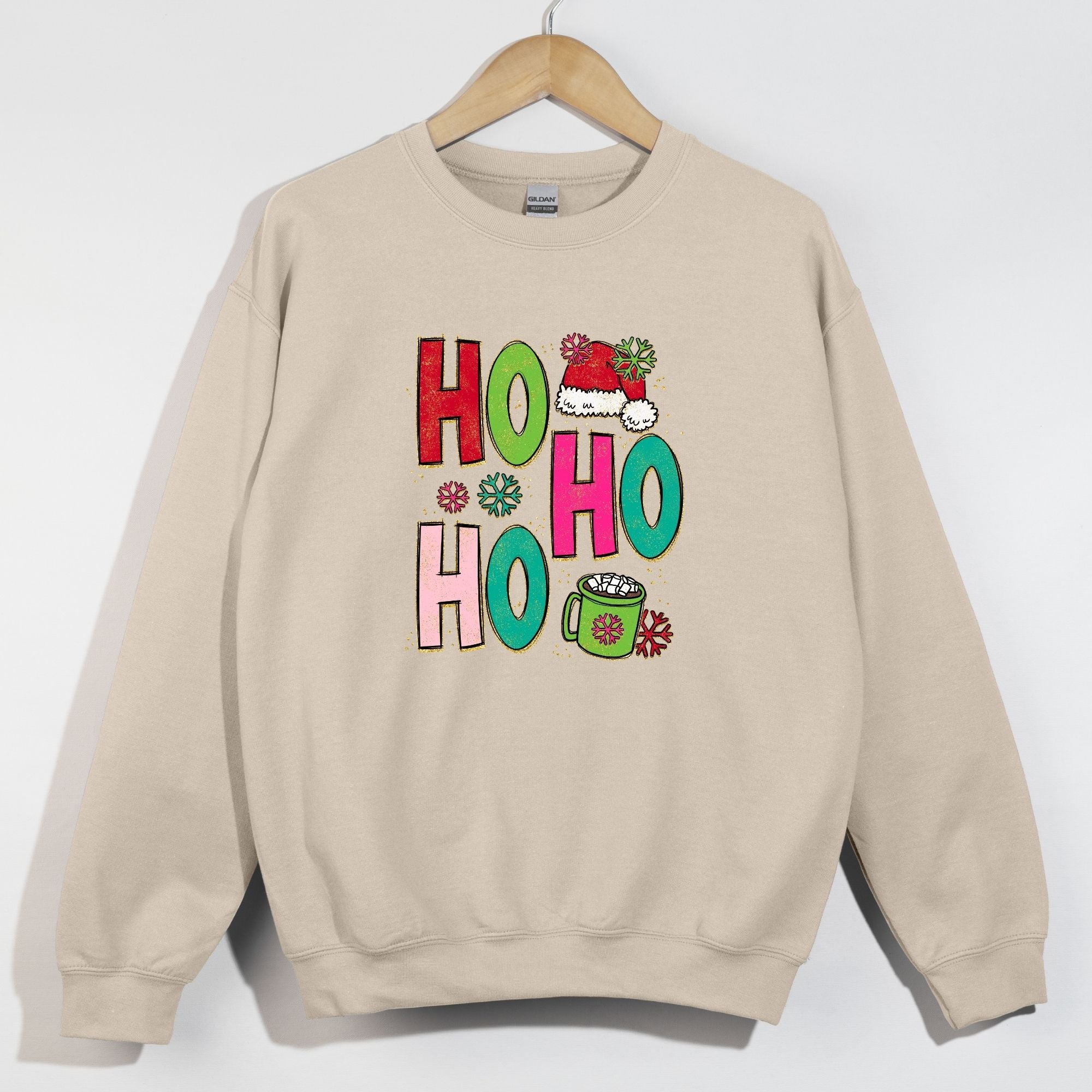 Ho Ho Ho Glitter Outline