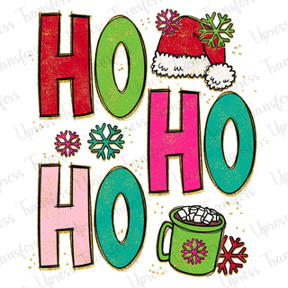 Ho Ho Ho Glitter Outline