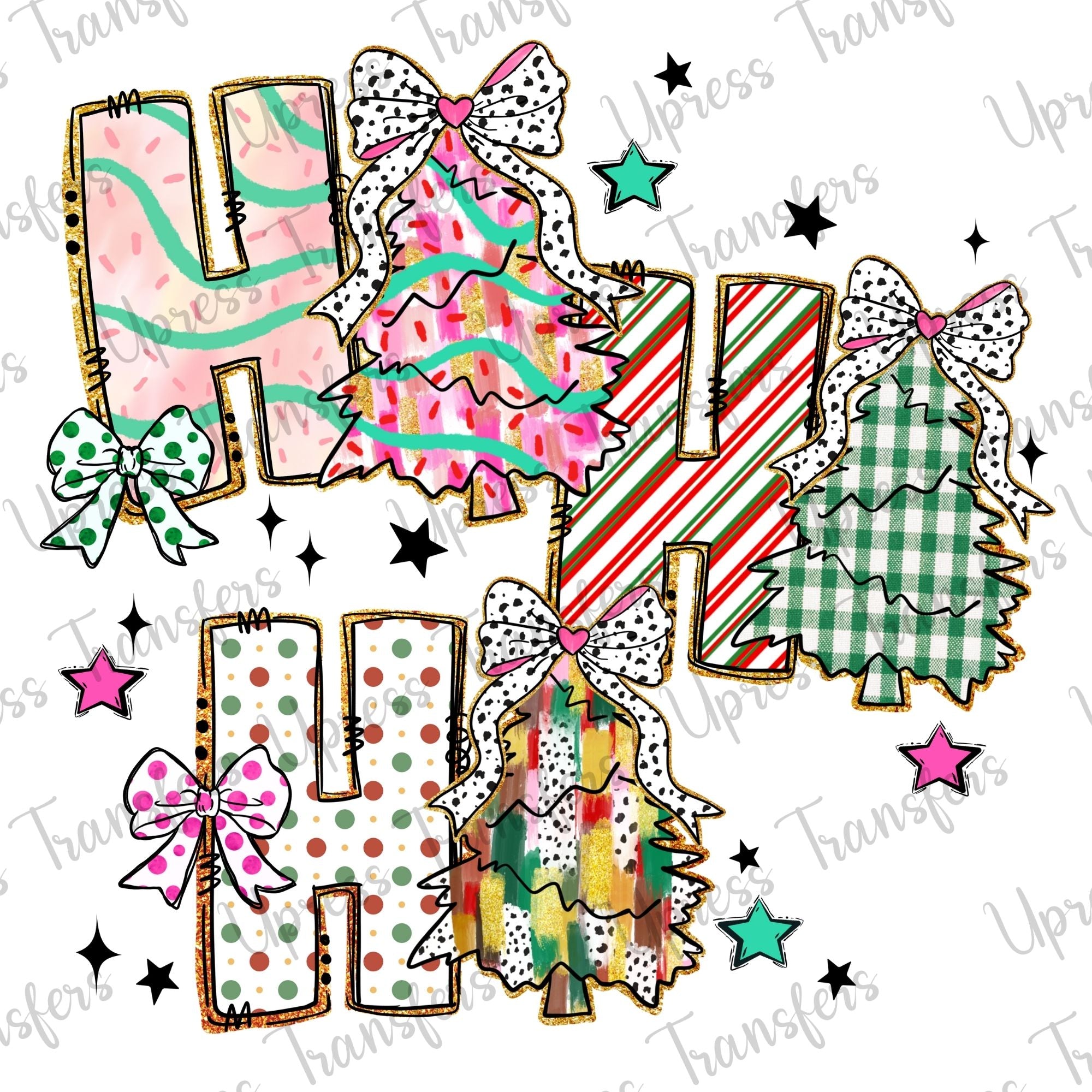 Ho Ho Ho Trendy Doodle