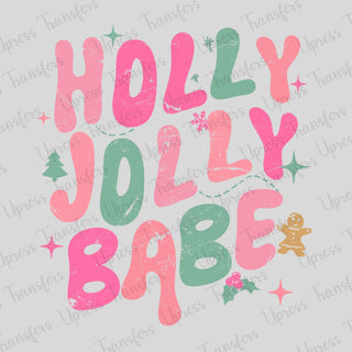 Holly Jolly Babe Distressed