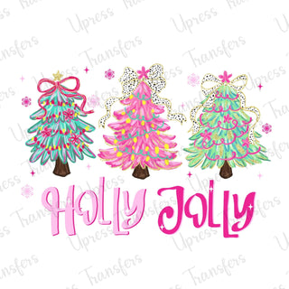 Holly Jolly Preppy Tree Trio